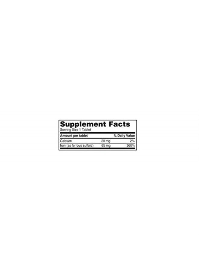 Reliable-1 Laboratories - مكمل الحديد كبريتات الحديدوز 325 ملغ (عبوة من قطعتين) | أقراص الحديد | | 100 قرص حديد في كل زجاجة، عبوة من قطعتين - Image 1
