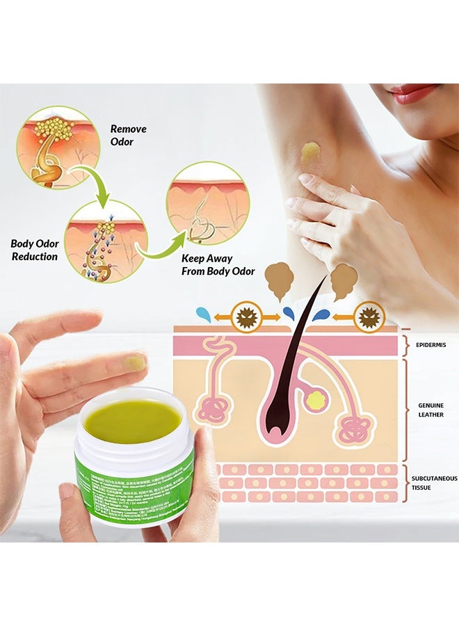Sumifun Odorsmite Underarm Care Odor Cream - Armpit Odor Cream Body Odour Remover Cream - Herbal Body Odor Remover Cream Underarm Sweat Deodorant For Man Woman Reduce Sweat And Eliminate Smell - Image 4