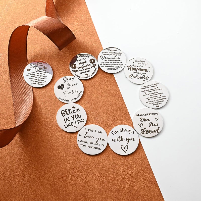 OUMILAN Pocket Hug Token Gifts for Men Boyfriend Girlfriend Inspirational Gift for Son Daughter Brother with Leather Keychain - Image 3