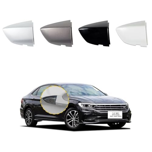 Goholy Car Exterior Door Handle Cap Compatible with VW Jetta 7 A7 mk7 2019 2020 2021 2022 2023 17A837879 17A837880 Door Handle Cover Accessories Lock Cap Black Without Electroplating - Image 1