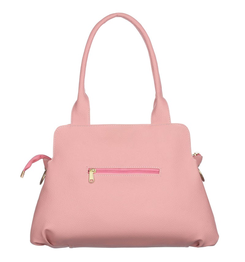 Keywest Women's Pheonix Satchel Tote Handbag for Women | Ladies purse | Stylish Shoulder Bag | Gift For Woman | Light Pink - Image 4