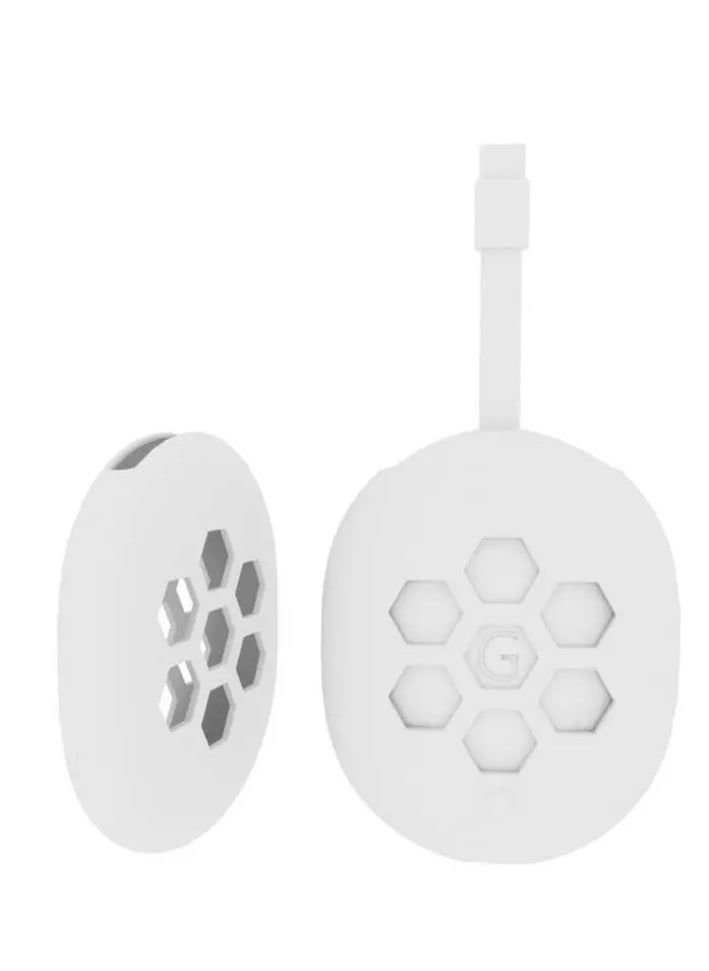 O Ozone Silicone Case Protective Cover For Google Chromecast TV 2020 TV BOX , Lightweight Anti-Slip Shockproof TV Set Top Box Sleeve Cover - White  - Image 1