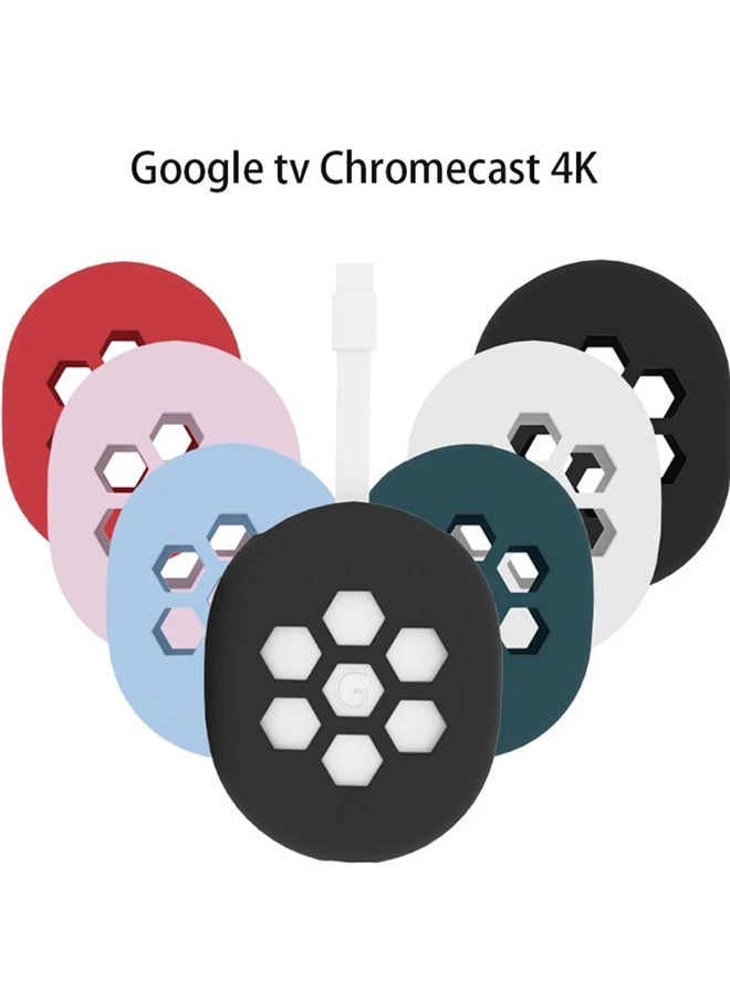 O Ozone Silicone Case Protective Cover For Google Chromecast TV 2020 TV BOX , Lightweight Anti-Slip Shockproof TV Set Top Box Sleeve Cover - White  - Image 5