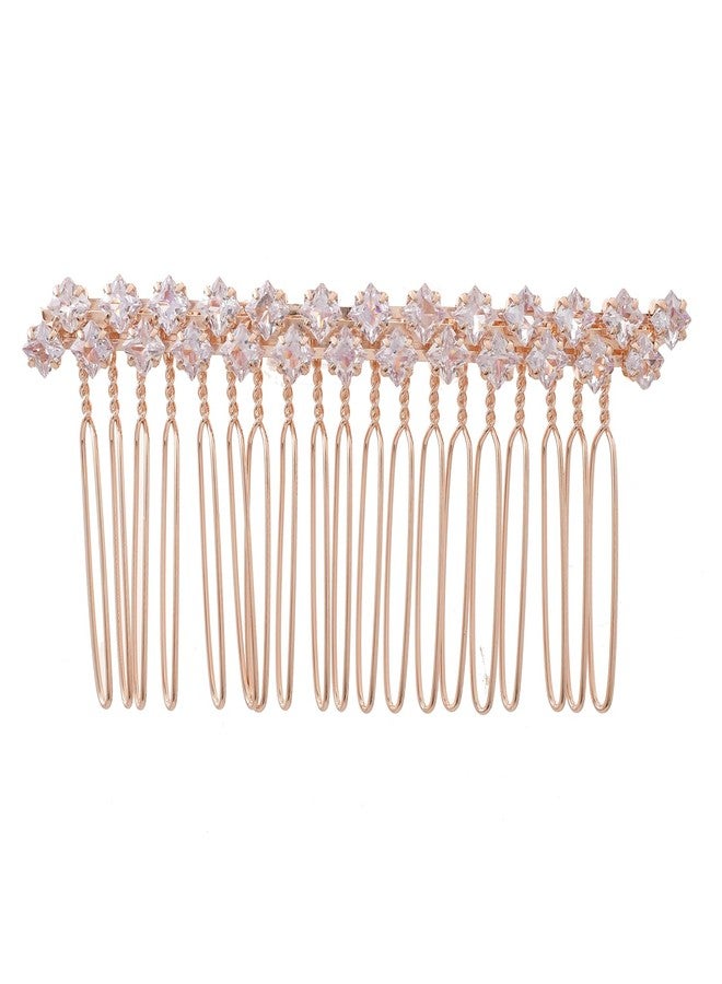 VOYLLA Royal Romance Inanna Comb Pin Hair Accessories|Comb Pin Hair Accessories For Women|Women Hair Accessories|Gift For Women|American Diamond|Wedding|Cocktail|Love|Heart|Party|Valentine Gift - Image 2