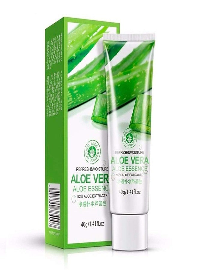 بيو أكوا، خلاصة الصبار بنسبة 92%، منعشة ومرطبة، منقية، ناعمة، للوجه والجسم، ترطب البشرة، عناية بالبشرة، 40 غ/1.41 أونصة سائلة - Image 1