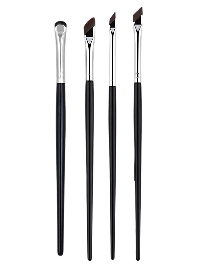 xinxingin 4 Pcs Eyeliner Brush Set, Angled Eyeliner Brush for Precise Eye Makeup, Professional Makeup Brushes for Eyebrow and Eyeliner Application,eye makeup brushes - Image 1