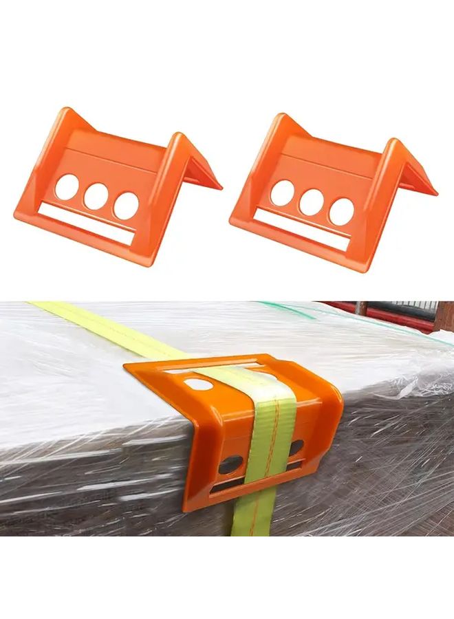 2pcs V Shaped Plastic Tie Down Edge Protectors For Cargo Loads And Shipping - Image 2