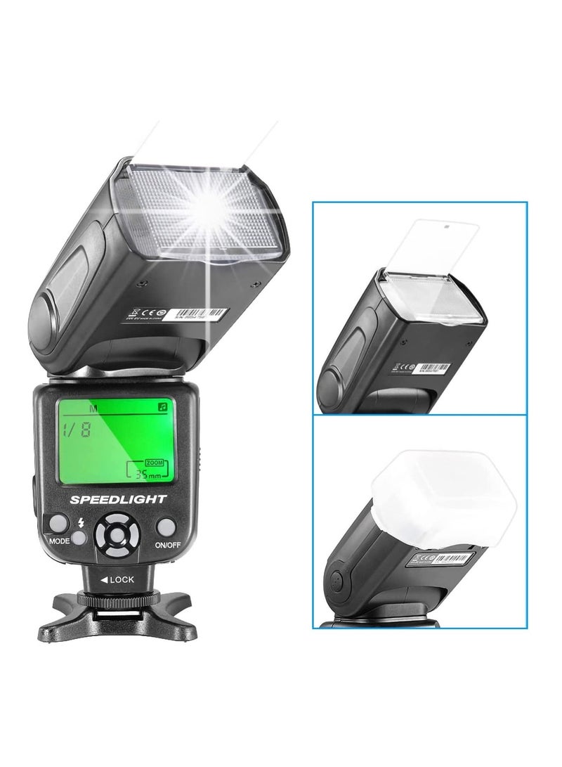 Coopic COOPIC CF580EX N LCD Display Speedlite Flash Wireless GN56 5500K TTL Flash Compatible with all NIKON Cameras - Image 2