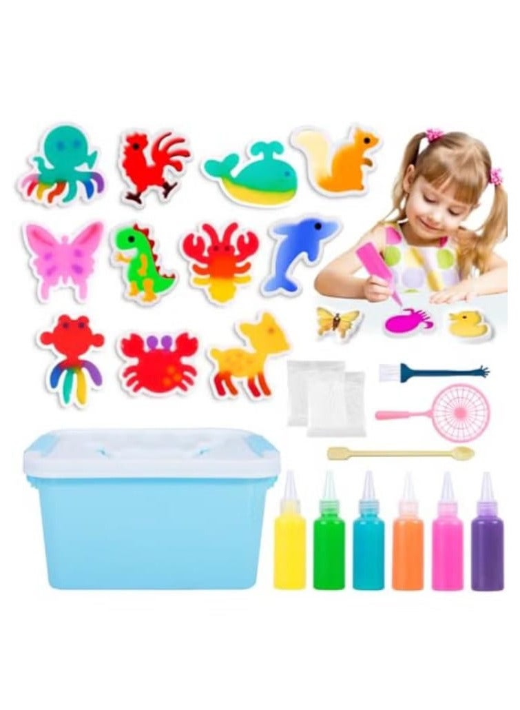 PQETBV Magic Water Gel Pearl Toy, Magic Water Elf Toy for Kids, Creative 3D Magic Water Elf Set, Water Play Set for Boys Girls - Image 1