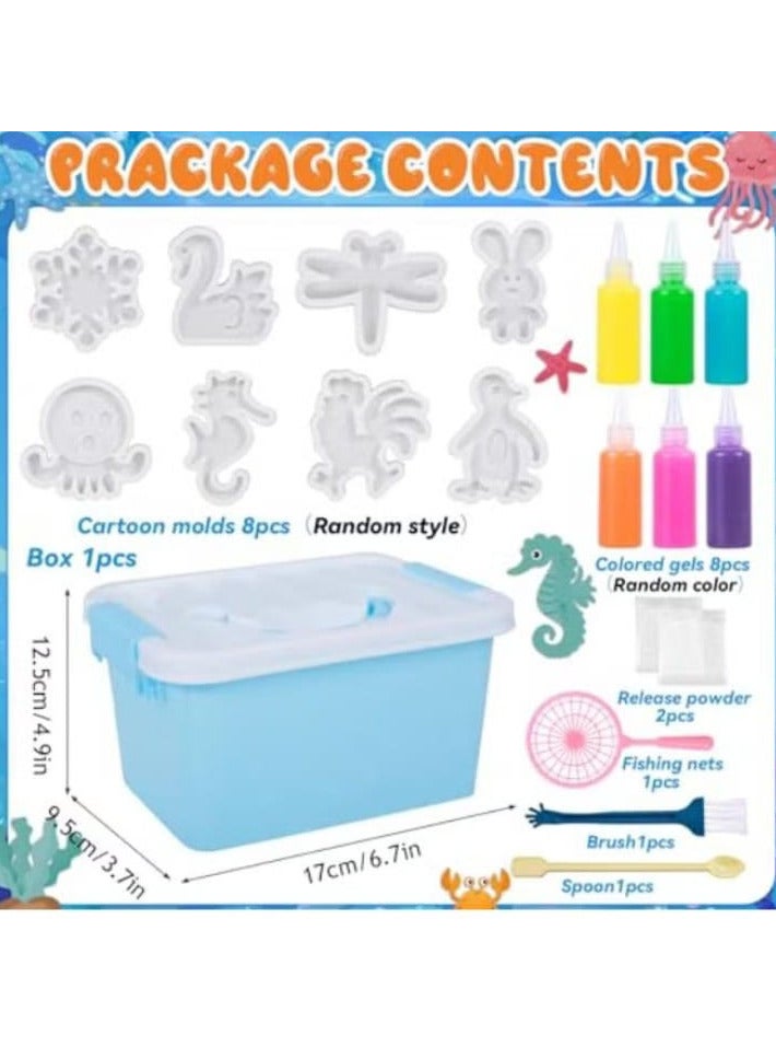 PQETBV Magic Water Gel Pearl Toy, Magic Water Elf Toy for Kids, Creative 3D Magic Water Elf Set, Water Play Set for Boys Girls - Image 2