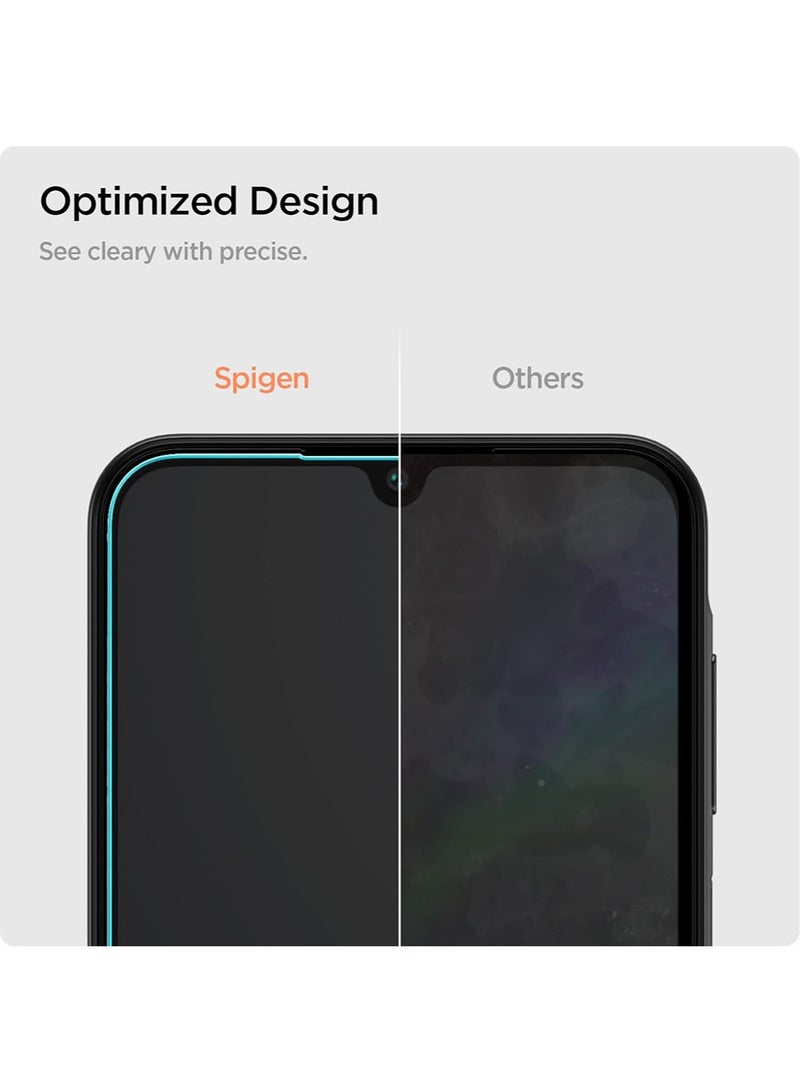 Spigen Glastr Slim for Samsung Galaxy A15 / A15 5G & Galaxy A25 5G Screen Protector Premium Tempered Glass - Case Friendly [2 Pack] - Image 5