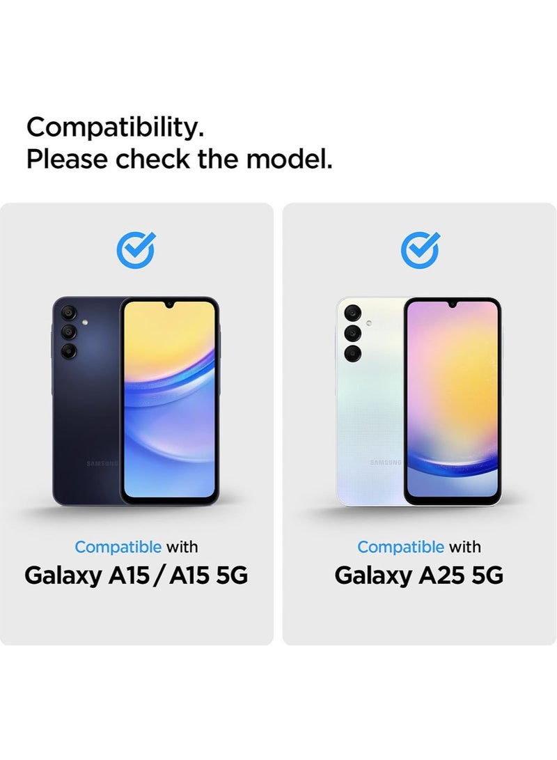 Spigen Glastr Slim for Samsung Galaxy A15 / A15 5G & Galaxy A25 5G Screen Protector Premium Tempered Glass - Case Friendly [2 Pack] - Image 2