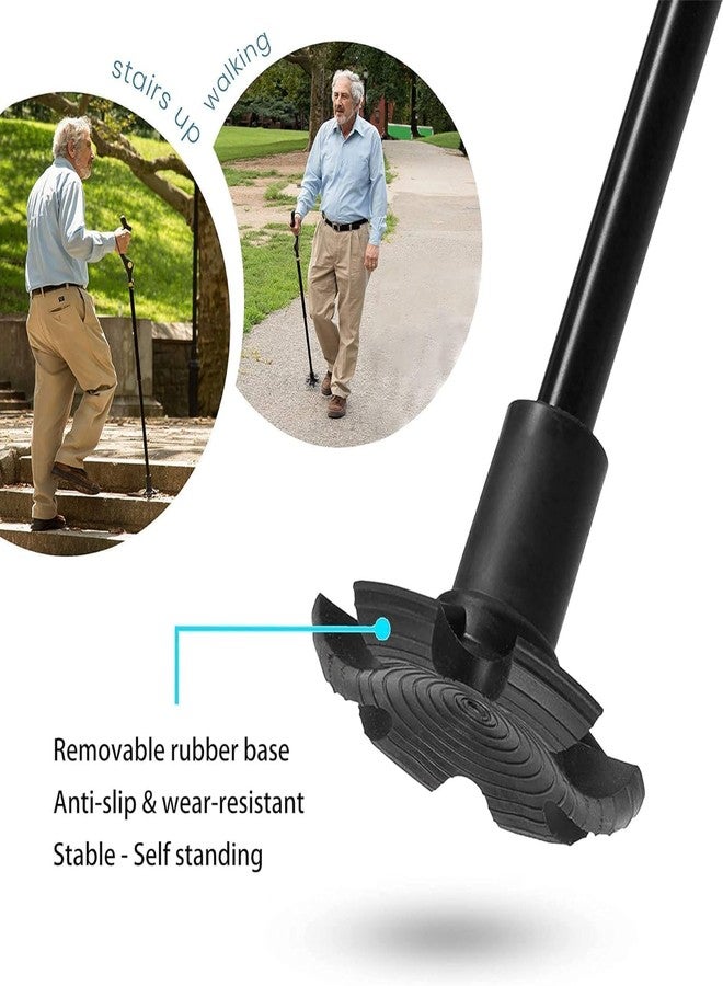 BIRZAR Walking Cane for Men and Walking Canes for Women Special Balancing - Cane Walking Stick Have 10 Adjustable Heights - self Standing Folding Cane, Comfortable and Lightweight - Image 3