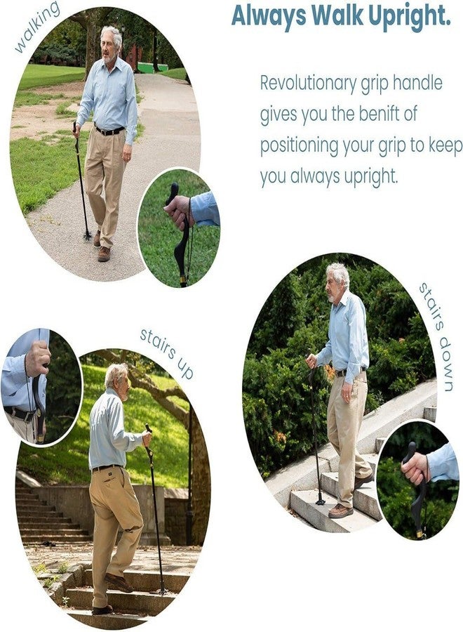 BIRZAR Walking Cane for Men and Walking Canes for Women Special Balancing - Cane Walking Stick Have 10 Adjustable Heights - self Standing Folding Cane, Comfortable and Lightweight - Image 4