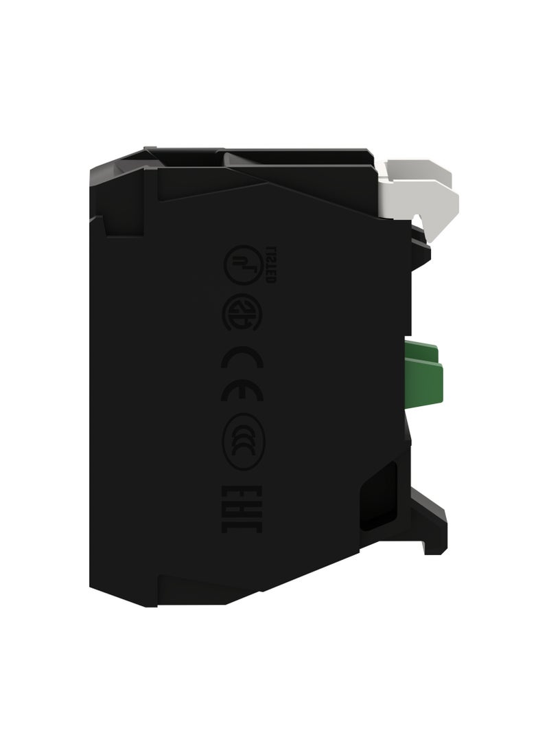 Schneider Electric - ZBE101 Schneider Signaling Harmony XB5_ single contact block for head Ø22 1NO silver alloy screw clamp terminal - Image 1