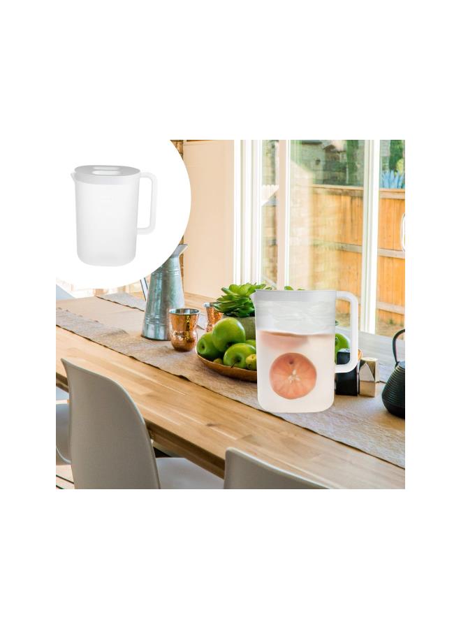 2.2 لتر إبريق ماء كبير مع غطاء، إبريق للمشروبات الباردة، إبريق قهوة، إبريق شاي مثلج، إبريق ماء للماء الساخن والبارد، شاي مثلج، قهوة - Image 3