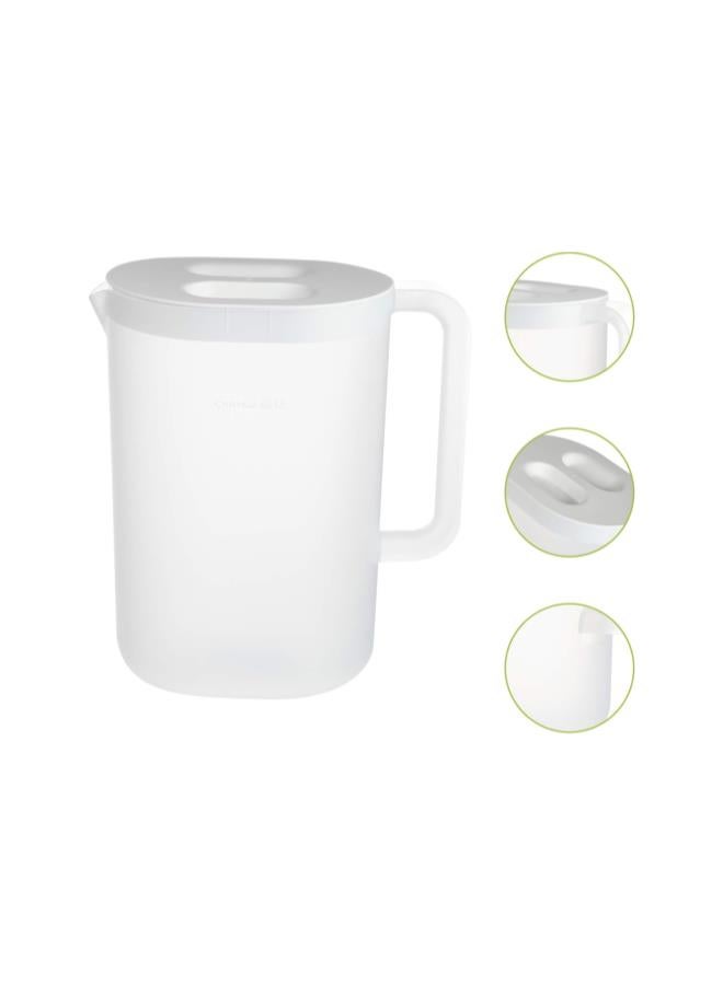 2.2 لتر إبريق ماء كبير مع غطاء، إبريق للمشروبات الباردة، إبريق قهوة، إبريق شاي مثلج، إبريق ماء للماء الساخن والبارد، شاي مثلج، قهوة - Image 2