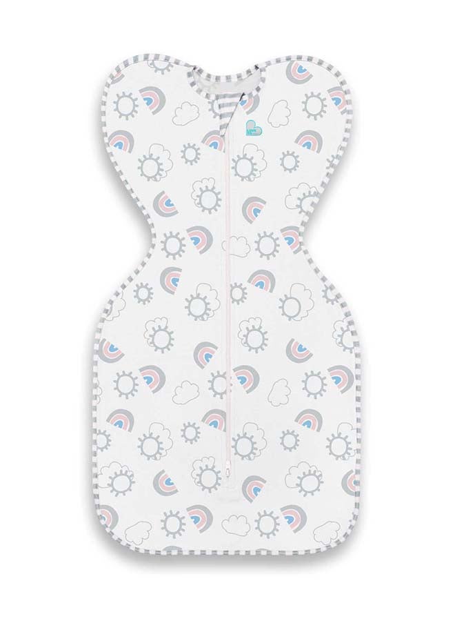 LOVE TO dream Swaddle UP Original Special Rainbow Cloud | Baby Swaddle Sack | Soft Cotton Sleepwear for Newborns | ARMS UP™ Self-Soothing Swaddle Blanket | Infant Wrap for Better Sleep & Comfort  - Image 1