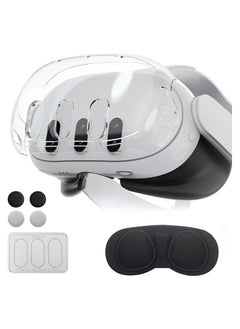 Generic Cover for Meta Quest 3,VR Accessories for Meta Quest 3,Replacement kit for Meta Quest 3,Include Impact Resistant Cover Lens Cover Lens Tempered Glass Protector Joystick Caps  - Image 1