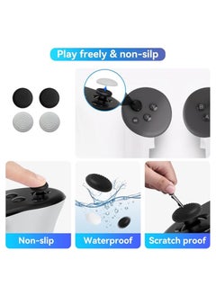 Generic Cover for Meta Quest 3,VR Accessories for Meta Quest 3,Replacement kit for Meta Quest 3,Include Impact Resistant Cover Lens Cover Lens Tempered Glass Protector Joystick Caps  - Image 4