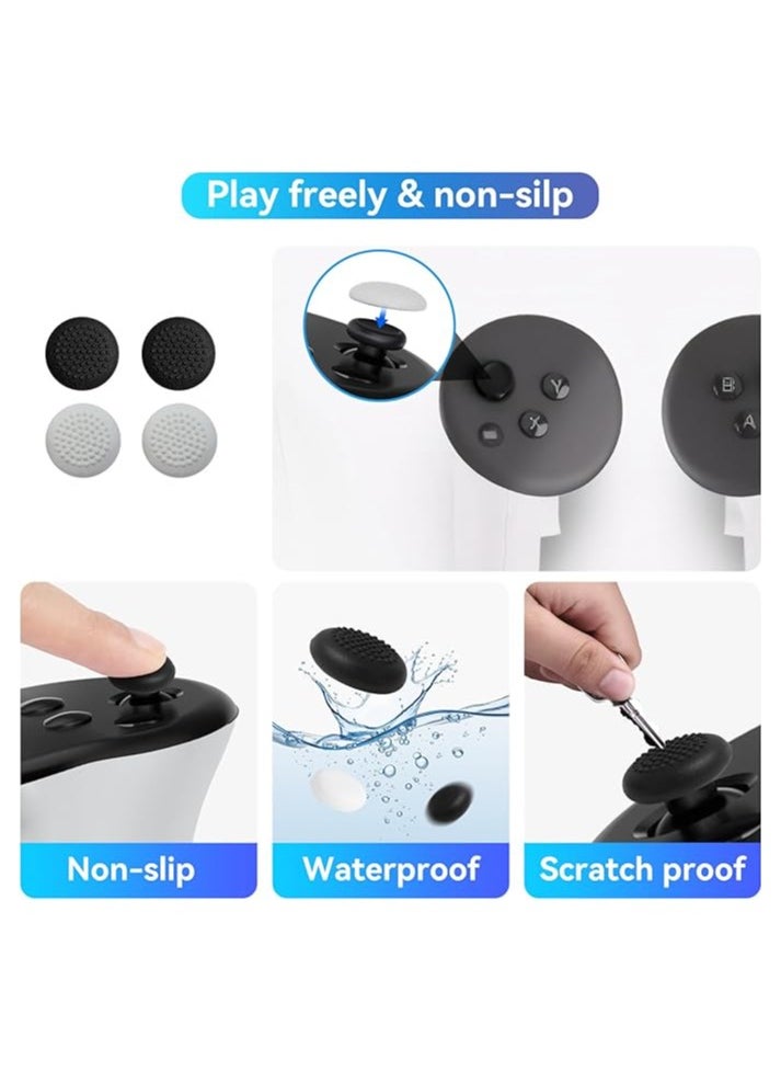 Generic Cover for Meta Quest 3,VR Accessories for Meta Quest 3,Replacement kit for Meta Quest 3,Include Impact Resistant Cover Lens Cover Lens Tempered Glass Protector Joystick Caps  - Image 4