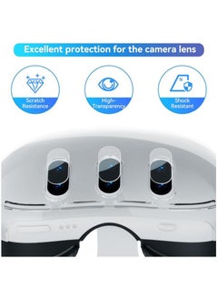 Generic Cover for Meta Quest 3,VR Accessories for Meta Quest 3,Replacement kit for Meta Quest 3,Include Impact Resistant Cover Lens Cover Lens Tempered Glass Protector Joystick Caps  - Image 5