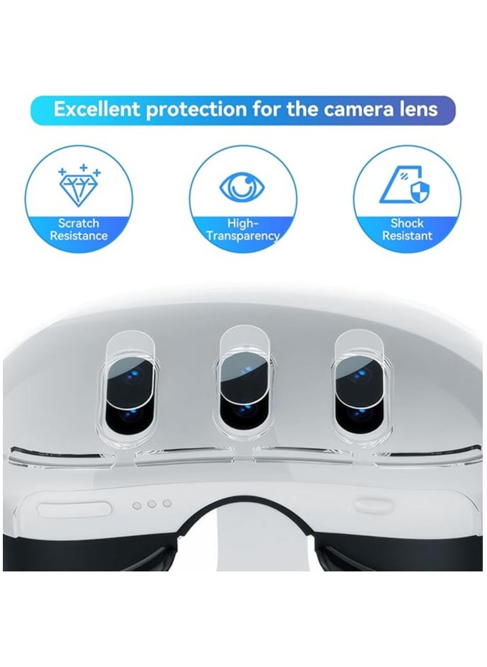 Generic Cover for Meta Quest 3,VR Accessories for Meta Quest 3,Replacement kit for Meta Quest 3,Include Impact Resistant Cover Lens Cover Lens Tempered Glass Protector Joystick Caps  - Image 5