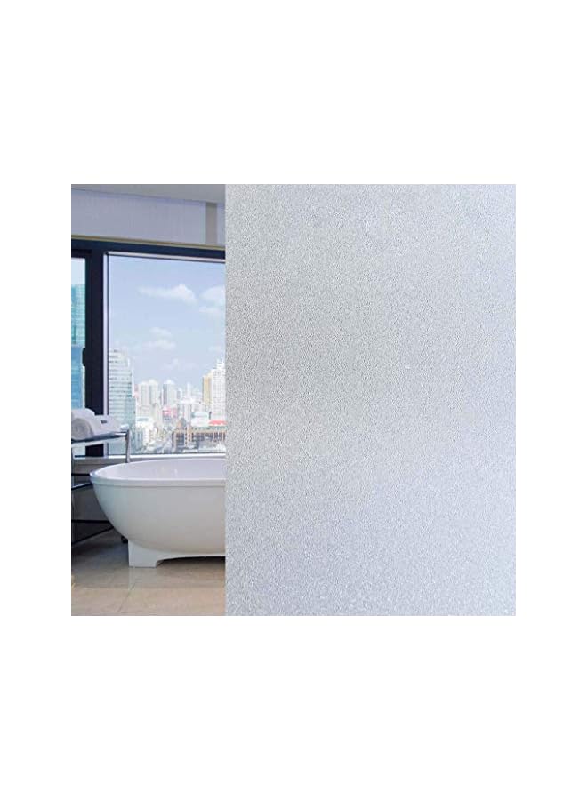 Zaboon Window Film Privacy Film Frosted Decorative No Glue Self Static Cling Anti UV Removable for Home Living Room Bedroom Bathroom Kitchen Office (90cm x 254 cm) - Image 2