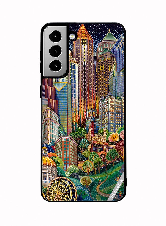 VR CREATIVE Protective Case Cover For Samsung Galaxy S21 FE 5G Multicolor Design - Image 1