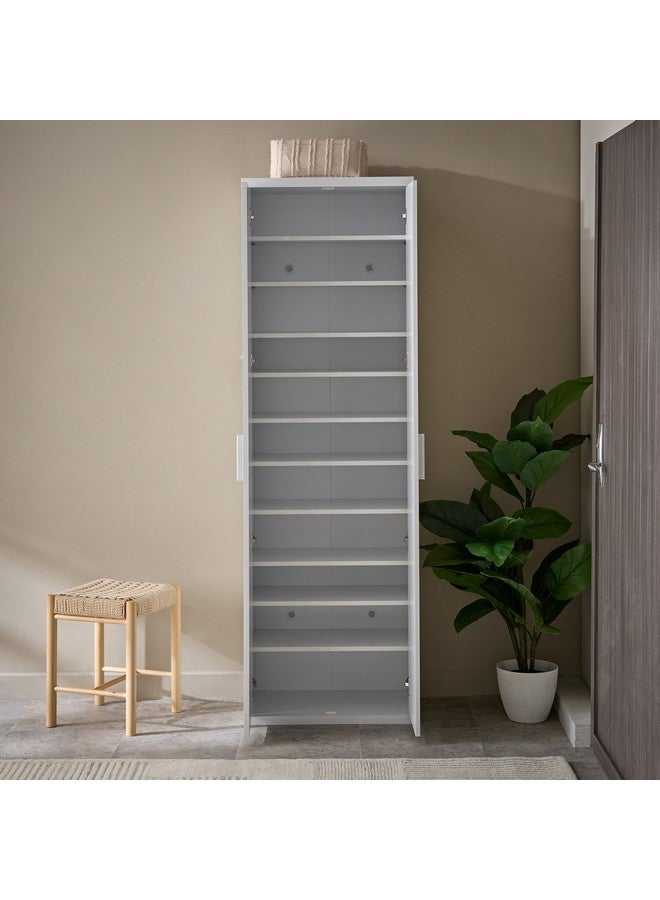 Home Box Maverick 33-Pair Tall Shoe Cabinet with 2 Doors 35 x 190 x 60 cm - Image 4