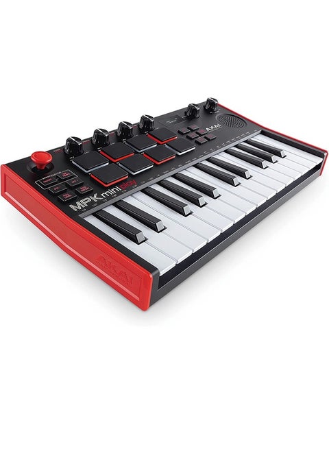 AKAI Professional MPK Mini Play MK3 - MIDI Keyboard Controller with Built in Speaker and Sounds Plus Dynamic Keybed, MPC Pads and Software Suite