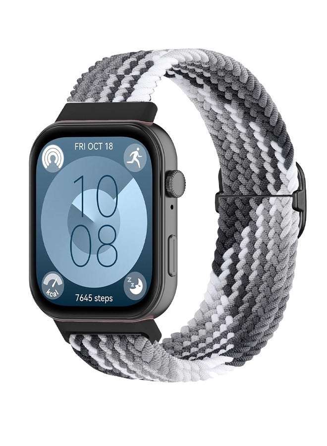 Suitable for Huawei Watch Fit 3/Fit 4/Fit 4 Pro Adjustable Woven Nylon Strap - Image 1