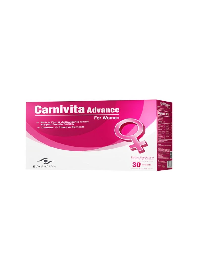 CARNIVITA ADVANCE FOR WOMEN 30SACHETS (EVA PHARMA)