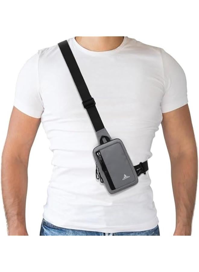 Arabest Small Crossbody Bag for Men Women Mini Sling Bag Travel Running Phone Daypack Cross Body Shoulder Bags with Keyholder  - Image 1