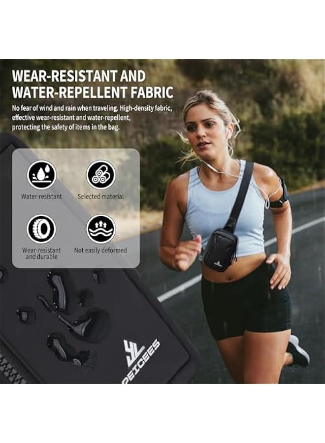 Arabest Small Crossbody Bag for Men Women Mini Sling Bag Travel Running Phone Daypack Cross Body Shoulder Bags with Keyholder  - Image 2