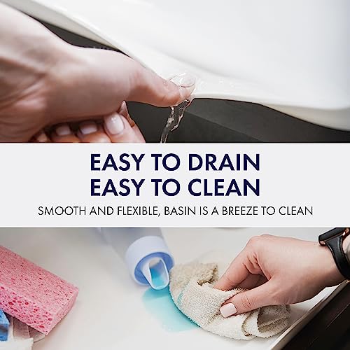 BASIN - Heavy Duty Under Sink Mat - The Original Silicone Under Sink Mats for Kitchen Waterproof - Under Sink Tray for Kitchen Waterproof - Under Sink Cover Kitchen Cabinet Liner Gray 34.25x22 - Image 3