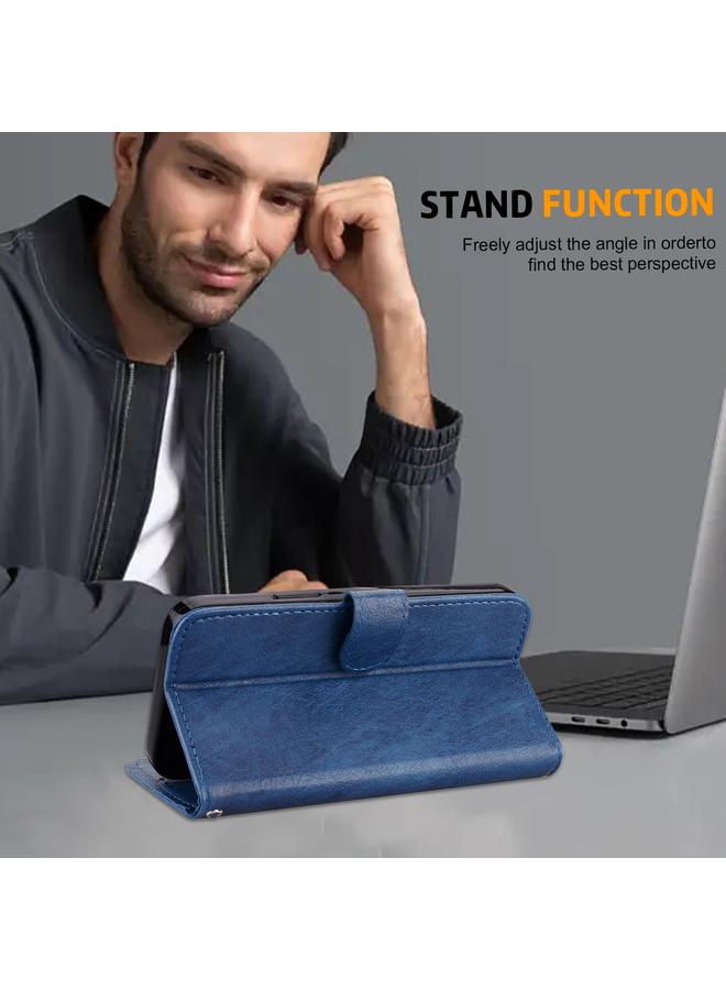 S-TOP Case For iPhone 13 mini Skin Feeling Oil Leather Texture PU + TPU Phone Case - Image 4