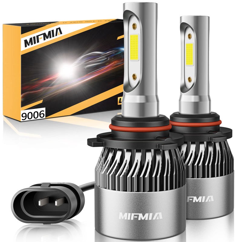 MIFMIA ðŸ«ðŸ¢ðŸ¢ðŸ¨/ð–§ð–¡ðŸ¦ Bulbs 6500K Cool White 900% Brighter 36000LM, Plug-N-Play with Cooling Fan IP68 Waterproof Off Road Lights, Pack of 2 - Image 1