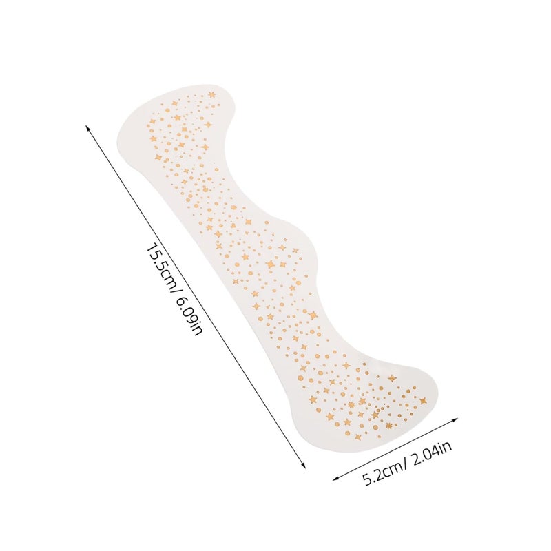 6sheets Glitter Freckles Temporary Tattoos Star Glitter Face Stickers for Women Body Markers Makeup Stickers for Festival - Image 2