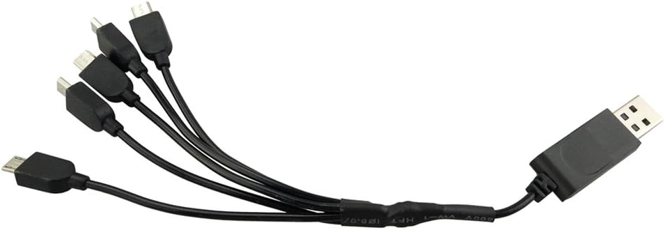 misppro Misppro 1 To 5 Lipo Battery Usb Charging Cable