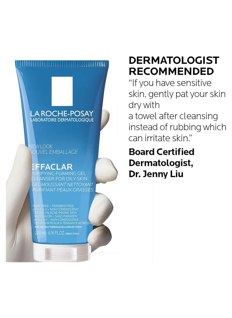 Effaclar Acne Foaming Cleansing Gel for Oily and Acne Prone Skin 200ml La Roche-Posay
