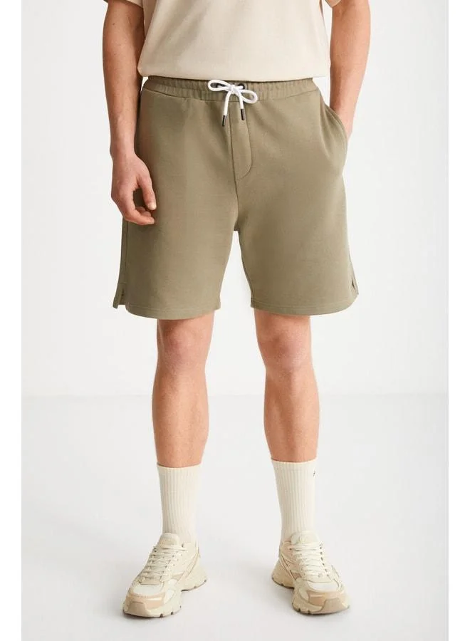 Grimelange UNCERTAIN Men's Comfort Fit Khaki Shorts & Bermuda.