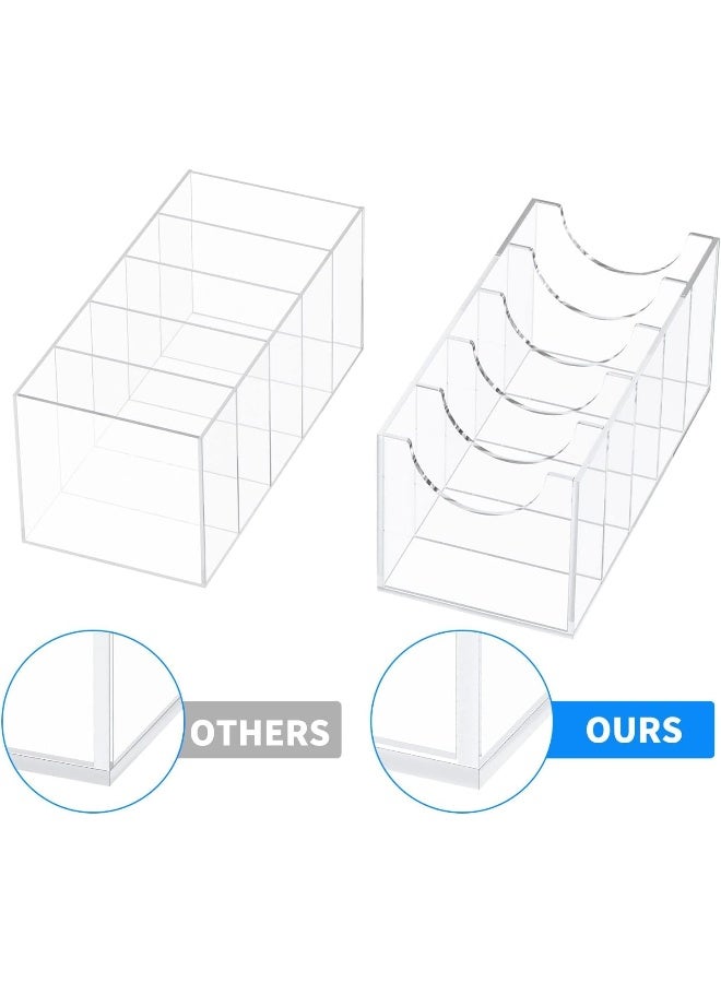 TPGP Belt Organizer, Acrylic Belt Storage Holder for The Closet, 5 Compartments Display Case for Tie and Bow Tie  - Image 5