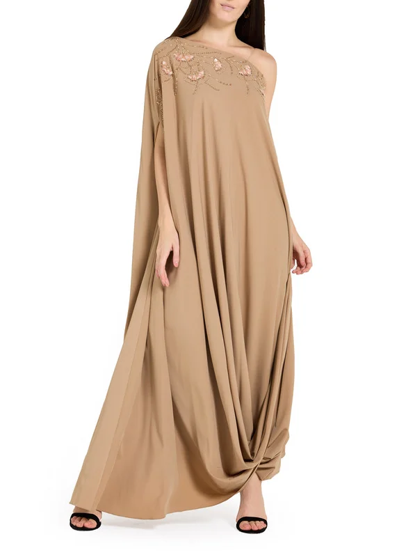 امري Draped Long Dress