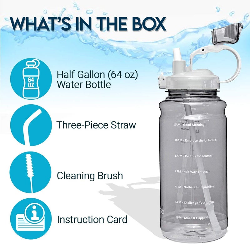 Drofail 15 L Unbrecable Plastic Sipper Sports Bottle With Straw And Strap Easy To Carry Handel BPA Free Portable Mouth Removable Straw For Gym Travel Office - Image 5