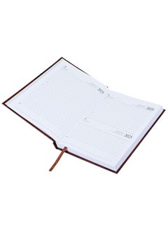 FIS FIS Diary 2025 English (Saturday & Sunday Combined) A5, Brown - FSDI90E25BR  - Image 2
