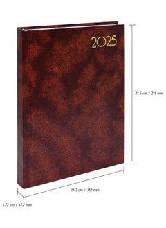 FIS FIS Diary 2025 English (Saturday & Sunday Combined) A5, Brown - FSDI90E25BR  - Image 5