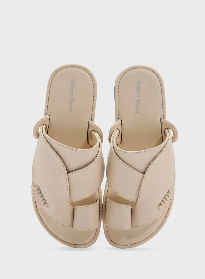 Robert Wood CREAM Ksa Traditional Shirgi Men'S Sandal for Men | Best Price UAE