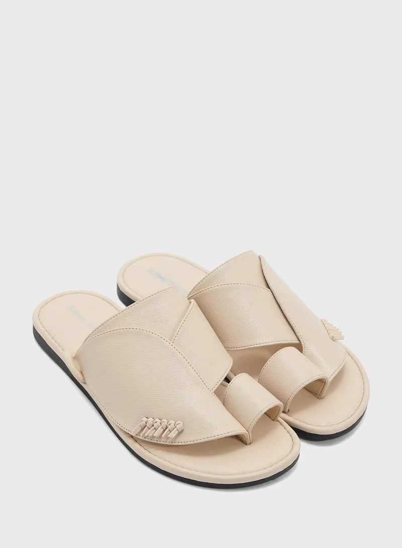Robert Wood CREAM Ksa Traditional Shirgi Men'S Sandal for Men | Best Price UAE