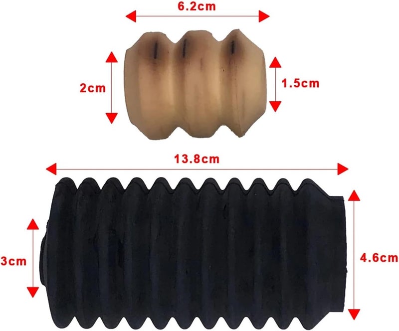 Wivplex Car Front Shock Absorber Buffer Rubber Boot Set - Image 2